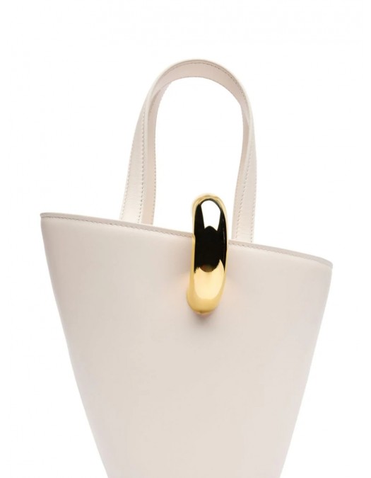 Geanta JACQUEMUS, Bucket Bag, Le petit Bambola, White - 243BA3893173115