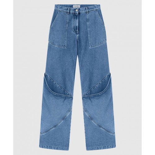 Blugi THE ATTICO, Vintage Deisgn, Oversized, Blue Blugi THE ATTICO, Vintage Deisgn, Oversized, Blue