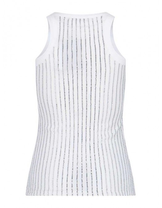 Top THE ATTICO, White Crystal Insert, White - 247WCT276J050R480 Top THE ATTICO, White Crystal Insert, White - 247WCT276J050R480