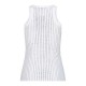 Top THE ATTICO, White Crystal Insert, White - 247WCT276J050R480 Top THE ATTICO, White Crystal Insert, White - 247WCT276J050R480