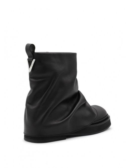 Cizme THE ATTICO, Robin Layered, Short, Black - 247WS832L019100