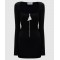 Rochie THE ATTICO, Mini, Logo Insert, Black