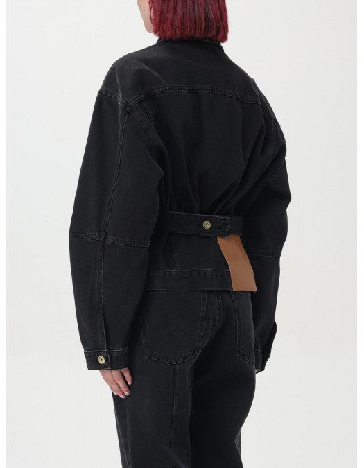 Geaca JACQUEMUS, Long-Sleeved, Denim, Black - 24E241DE0361515990