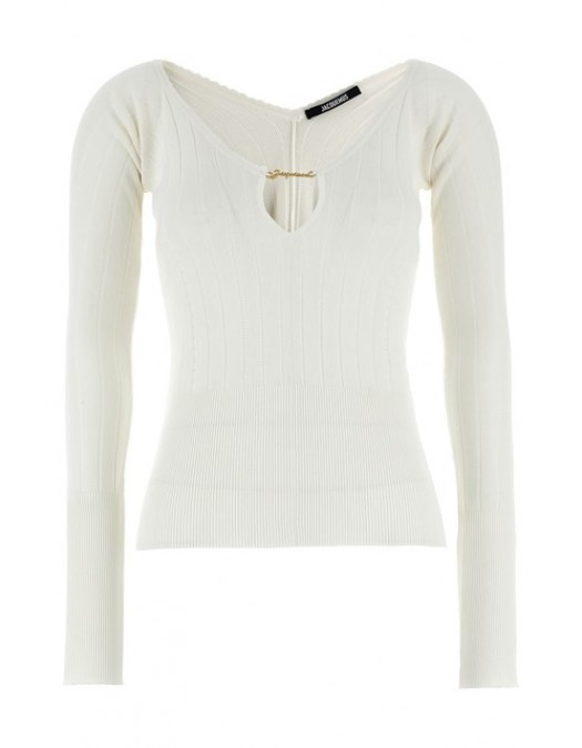 Bluza JACQUEMUS, Top, Le haut Pralù, White - 24E241KN3572358110