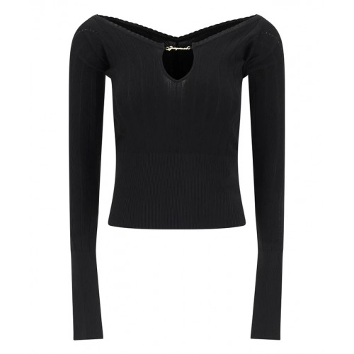 Bluza JACQUEMUS, Top, Le haut Pralù, Black Bluza JACQUEMUS, Top, Le haut Pralù, Black