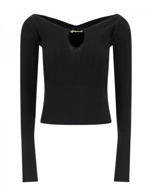 Bluza JACQUEMUS, Top, Le haut Pralù, Black - 24E241KN3572358990