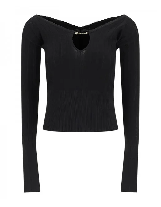 Bluza JACQUEMUS, Top, Le haut Pralù, Black - 24E241KN3572358990 Bluza JACQUEMUS, Top, Le haut Pralù, Black - 24E241KN3572358990