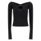 Bluza JACQUEMUS, Top, Le haut Pralù, Black