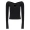 Bluza JACQUEMUS, Top, Le haut Pralù, Black
