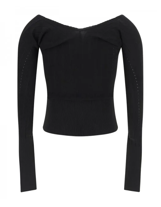 Bluza JACQUEMUS, Top, Le haut Pralù, Black - 24E241KN3572358990 Bluza JACQUEMUS, Top, Le haut Pralù, Black - 24E241KN3572358990