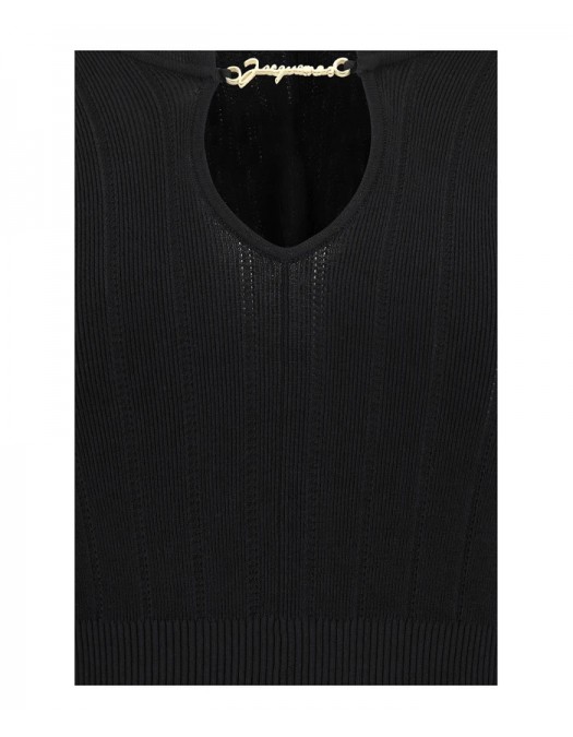 Bluza JACQUEMUS, Top, Le haut Pralù, Black - 24E241KN3572358990