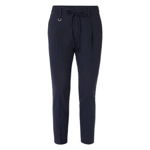 Pantaloni Paolo Pecora, Bleumarin, Chino, Logo atasat Pantaloni Paolo Pecora, Bleumarin, Chino, Logo atasat