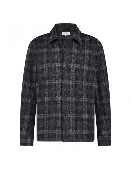 CAMASA SEVEN DIALS, Ecosez, Lana, Negru - 25314CU01290 CAMASA SEVEN DIALS, Ecosez, Lana, Negru - 25314CU01290