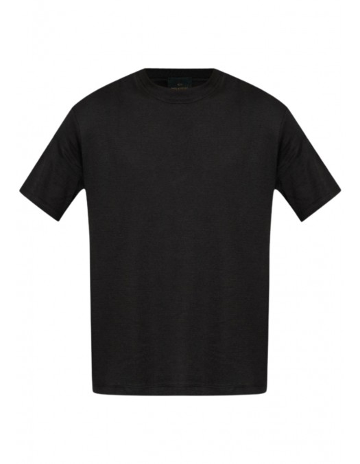Tricou PAUL & SHARK, BLACK T-shirt with a round neckline - 25411026011