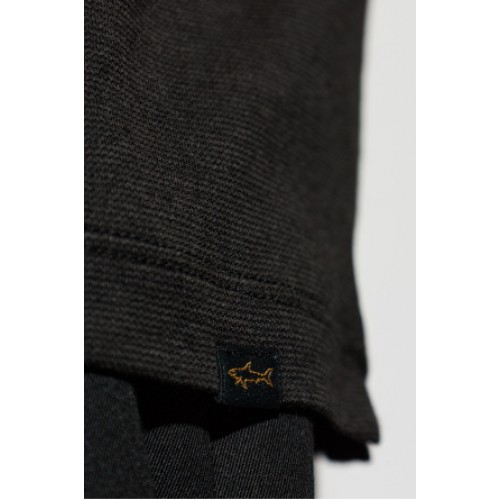 Tricou PAUL & SHARK, BLACK T-shirt with a round neckline