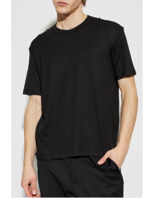 Tricou PAUL & SHARK, BLACK T-shirt with a round neckline - 25411026011