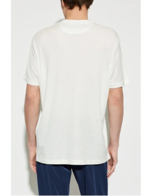 Tricou Paul & Shark, WHITE Crew neck T-shirt - 25411026108