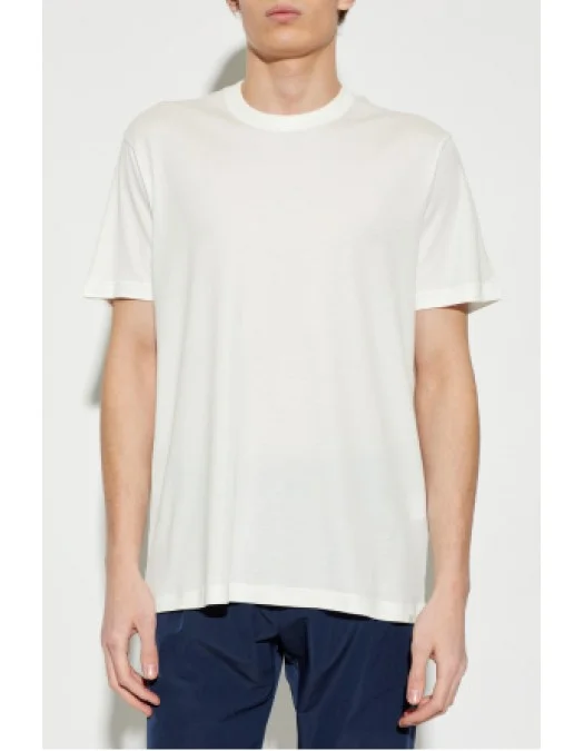 Tricou Paul & Shark, WHITE Crew neck T-shirt - 25411026108