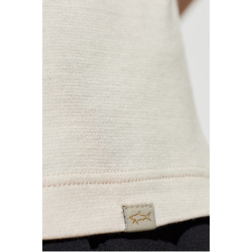 Tricou PAUL&SHARK, cream Crew neck T-shirt