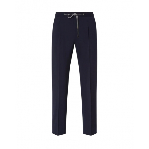 PANTALONI CORNELIANI, Stretch Micro Wool, Navy Blue PANTALONI CORNELIANI, Stretch Micro Wool, Navy Blue