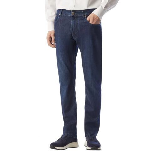 BLUGI CORNELIANI, Stretch Denim, Classic, Blue BLUGI CORNELIANI, Stretch Denim, Classic, Blue