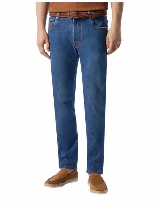 BLUGI CORLEANI, Stretch Denim, Regular Fit, Classic Blue - 254JG22520141003 BLUGI CORLEANI, Stretch Denim, Regular Fit, Classic Blue - 254JG22520141003