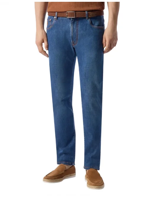 BLUGI CORLEANI, Stretch Denim, Regular Fit, Classic Blue - 254JG22520141003 BLUGI CORLEANI, Stretch Denim, Regular Fit, Classic Blue - 254JG22520141003