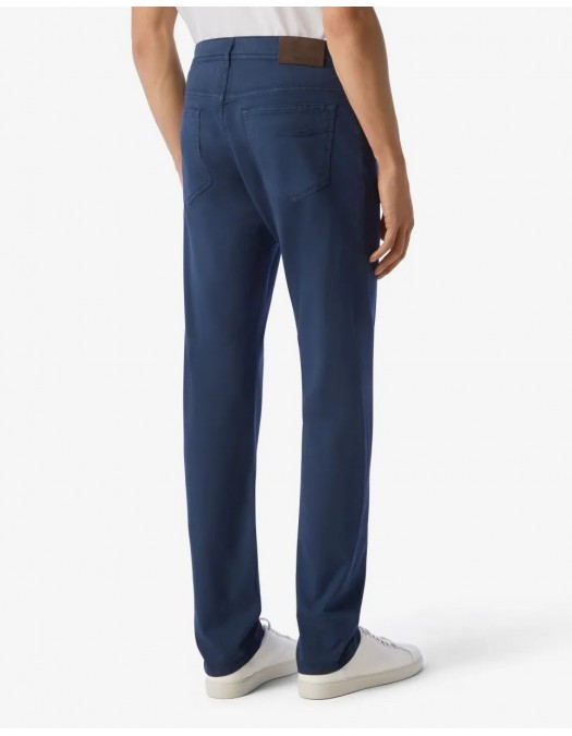 PANTALONI CORLEANI, Stretch Gabardine, Navy Blue - 254JL22520128003