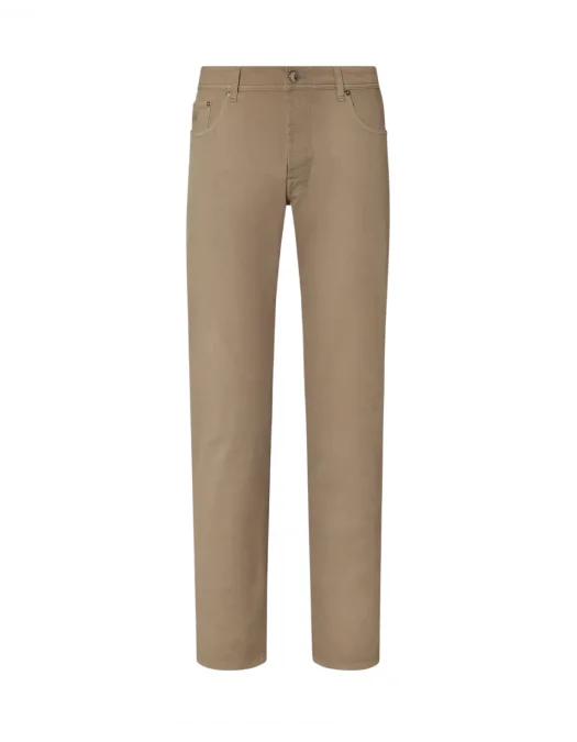 PANTALONI CORLEANI, Pockets, Stretch Cotton, Dark Beige - 254JL22520128034 PANTALONI CORLEANI, Pockets, Stretch Cotton, Dark Beige - 254JL22520128034