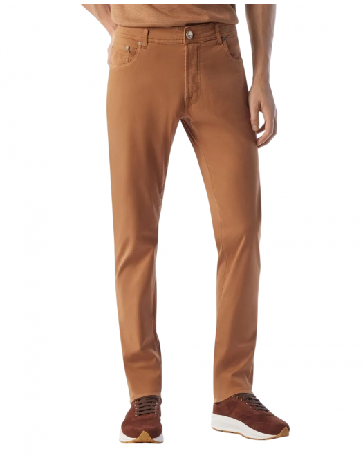 PANTALONI CORLEANI, Stretch, Simple, Light Brown - 254JL22520128049 PANTALONI CORLEANI, Stretch, Simple, Light Brown - 254JL22520128049
