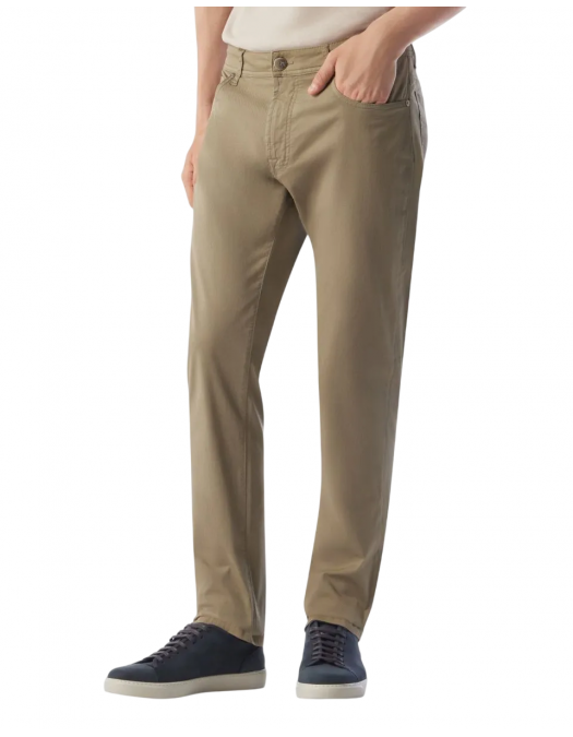 PANTALONI CORLEANI, Stretch, 5 Pocket, Green Khaki - 254JL22520128053 PANTALONI CORLEANI, Stretch, 5 Pocket, Green Khaki - 254JL22520128053