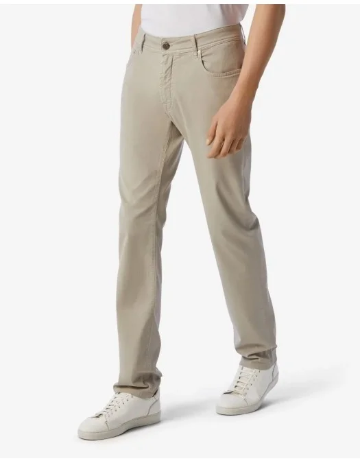 PANTALONI CORLEANI, Stretch Gabardine, Beige