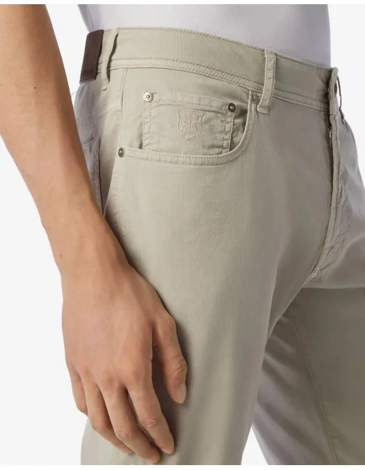 PANTALONI CORLEANI, Stretch Gabardine, Beige