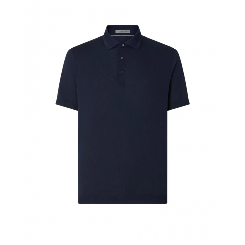 TRICOU CORNELIANI, Polo Design, Button Up, Navy Blue TRICOU CORNELIANI, Polo Design, Button Up, Navy Blue