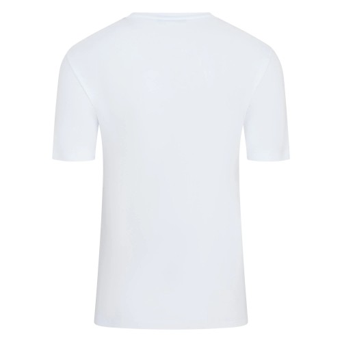 TRICOU CORNELIANI, Mantua, Stretch Sleeve, Logo Insert, White TRICOU CORNELIANI, Mantua, Stretch Sleeve, Logo Insert, White