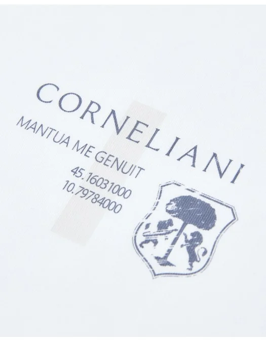 TRICOU CORLEANI, Mantua, Stretch Sleeve, Logo Insert, White - 25G5802525058028 TRICOU CORLEANI, Mantua, Stretch Sleeve, Logo Insert, White - 25G5802525058028