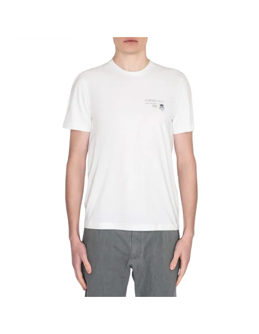 TRICOU CORLEANI, Mantua, Stretch Sleeve, Logo Insert, White - 25G5802525058028 TRICOU CORLEANI, Mantua, Stretch Sleeve, Logo Insert, White - 25G5802525058028