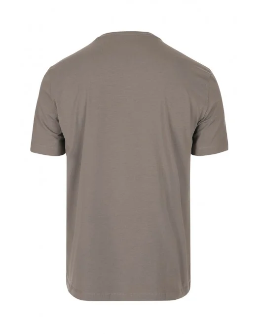 TRICOU CORLEANI, Round Neck, Logo Insert, Brown - 25G5802525058059 TRICOU CORLEANI, Round Neck, Logo Insert, Brown - 25G5802525058059