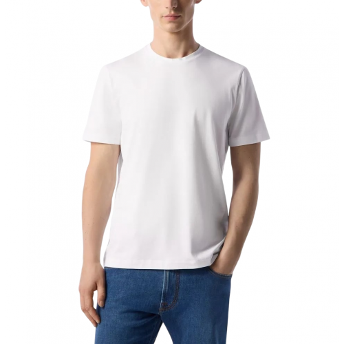 TRICOU CORNELIANI , Crew Neck, Cotton, Stretch, White TRICOU CORNELIANI , Crew Neck, Cotton, Stretch, White
