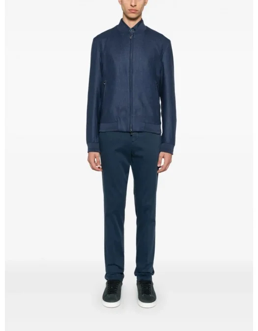 GEACA CORLEANI, Interlock Twill, Wool Blend, Blue - 25L5882518187004 GEACA CORLEANI, Interlock Twill, Wool Blend, Blue - 25L5882518187004