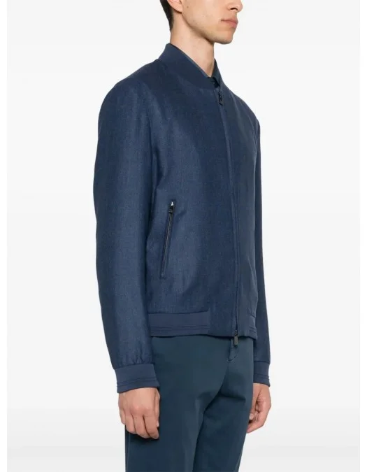 GEACA CORLEANI, Interlock Twill, Wool Blend, Blue - 25L5882518187004 GEACA CORLEANI, Interlock Twill, Wool Blend, Blue - 25L5882518187004