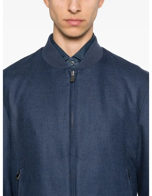 GEACA CORLEANI, Interlock Twill, Wool Blend, Blue - 25L5882518187004 GEACA CORLEANI, Interlock Twill, Wool Blend, Blue - 25L5882518187004