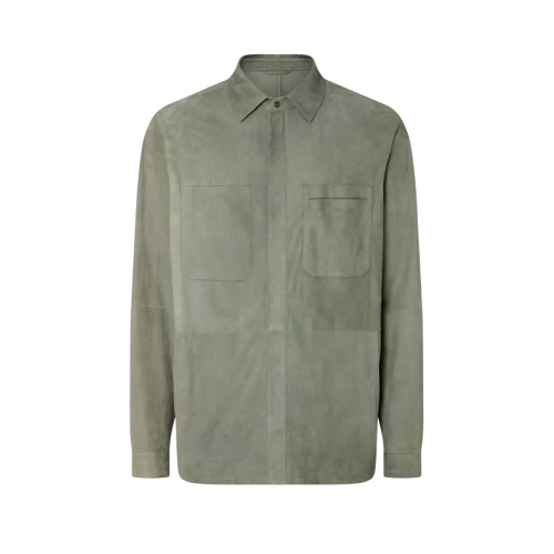 JACHETA CORNELIANI , Super Light Suede, Army Green JACHETA CORNELIANI , Super Light Suede, Army Green