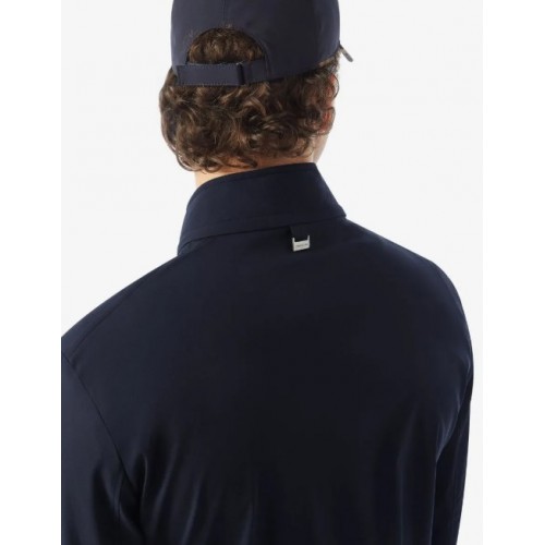 Jacheta CORNELIANI, Semi-lined blue technical wool bomber jacket