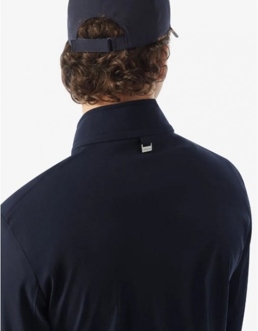 Jacheta CORNELIANI, Semi-lined blue technical wool bomber jacket - 25L5V22520123002