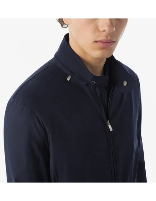 Jacheta CORNELIANI, Semi-lined blue technical wool bomber jacket - 25L5V22520123002