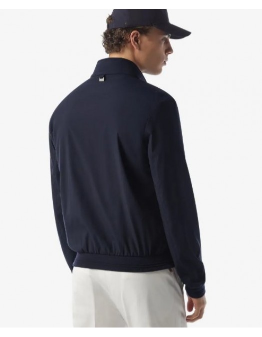 Jacheta CORNELIANI, Semi-lined blue technical wool bomber jacket - 25L5V22520123002