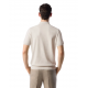 TRICOU CORLEANI, Polo Design, Zip, Cotton, Beige - 25M5052525137073