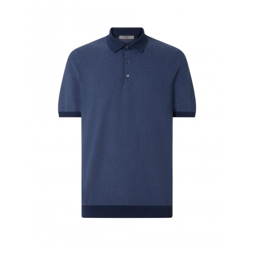 TRICOU CORNELIANI, Polo Design, Egyptian Cotton, Light Blue