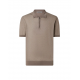 TRICOU CORLEANI, Ice Cotton, Silk Polo, Brown - 25M5222525105042 TRICOU CORLEANI, Ice Cotton, Silk Polo, Brown - 25M5222525105042